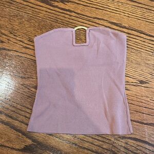 Zara Mauve Strapless Top